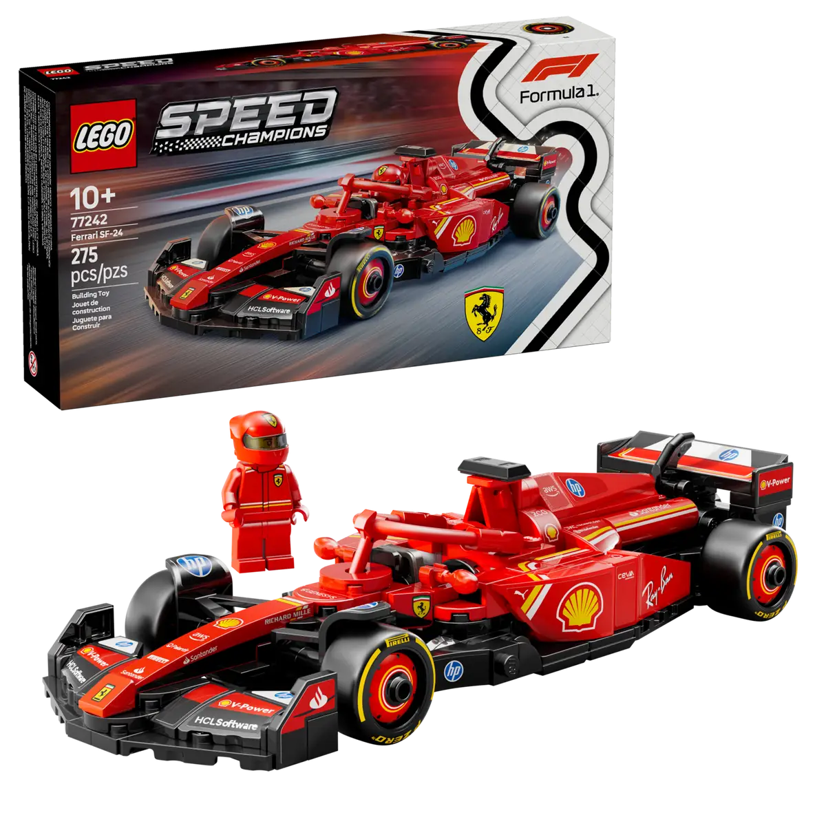 LEGO Speed Champions Ferrari SF-24 F1 Race Car (77242)