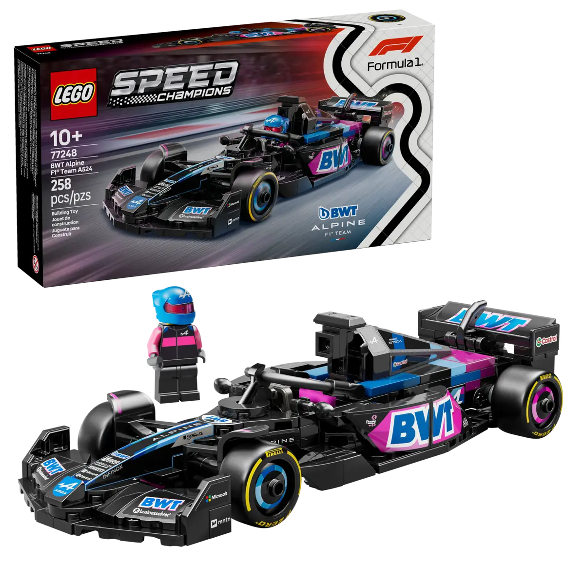 LEGO Speed Champions BWT Alpine F1® Team A524 Race Car 77248