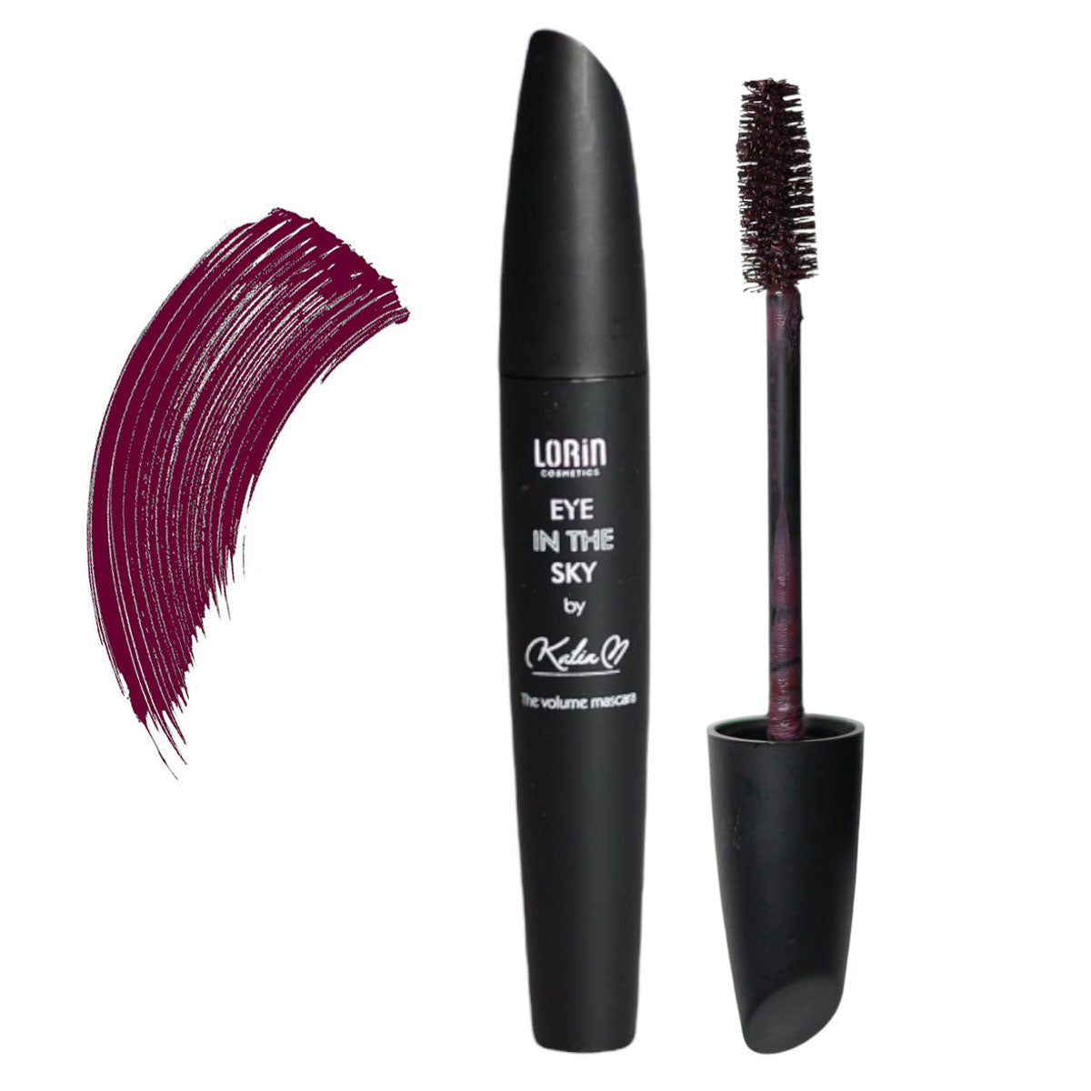 Lorin “Eye In The Sky” Mascara by Katia Μωβ Μελιτζανί 🟣 με τρίχινο βουρτσάκι