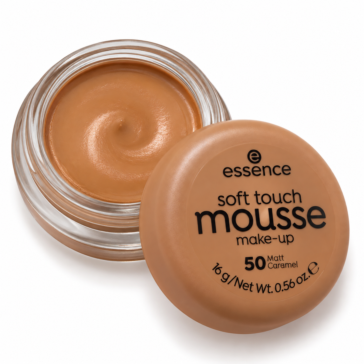 Essence Soft Touch Mousse Make-Up – 50 Matt Caramel-16 g