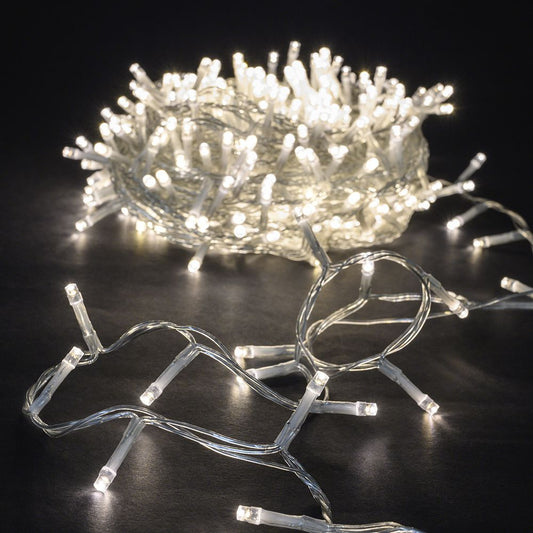 400 Led Διάφανο/Λευκό 8 Προγράμματα 20μ. Εσωτ./Εξωτ. Χώρου