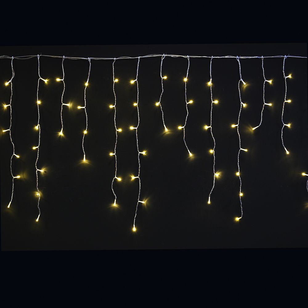 150 Led Σταλακτίτης Διάφανο/Ζεστό Επεκτεινόμενο Σταθερό 60x300εκ. Εσωτ./Εξωτ. Χώρου