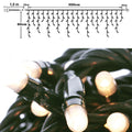 150 Led Σταλακτίτης Πράσινο/Ζεστό Επεκτεινόμενο Σταθερό 60x300εκ. Εσωτ./Εξωτ. Χώρου
