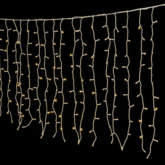 200 Led Κουρτίνα Διάφανο/Ζεστό Επεκτεινόμενη 2x1μ. Εσωτ./Εξωτ. Χώρου