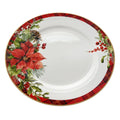 Poinsettia Πιάτο Φαγητού New Bone China 27εκ.