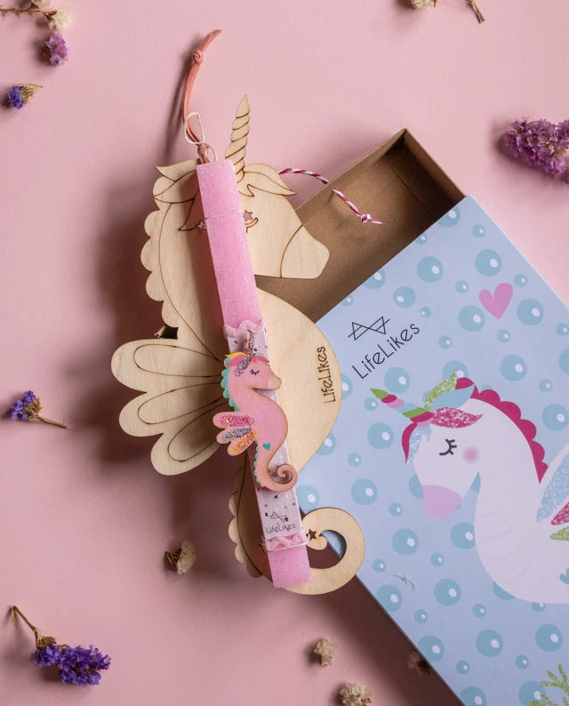Seacorn Glitter σε Ξύλινο Κάδρο