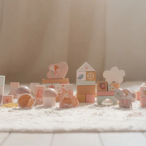 Little Dutch Σετ ξύλινα τουβλάκια Fairy Garden FSC  LD7345