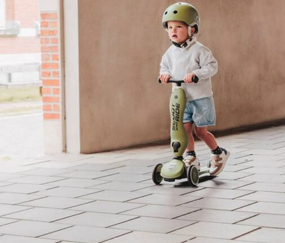 Scoot &amp; Ride Παιδικό Κράνος olive XXS 00007