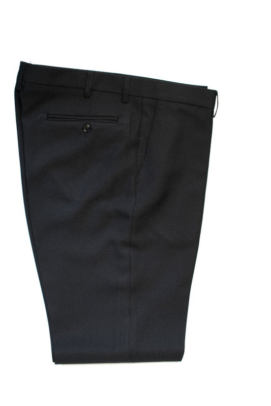 Κλασικό παντελόνι Μαυρο με τσάκιση με άνετη εφαρμογή, ατσαλάκωτο