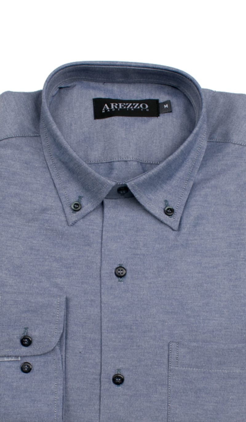 AREZZO Oxford κανονική γραμμή Μονόχρωμο Γαλάζιο γκρι