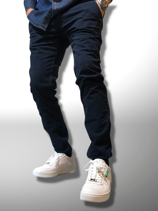 Ανδρικό παντελόνι chino Blue Navy