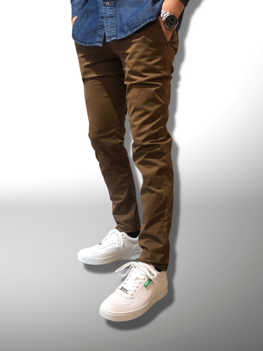 Παντελόνι Chinos   Μπεζ σκούρο