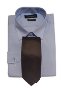 Γραβάτα Renato Balestra 100%silk καφέ με βούλες