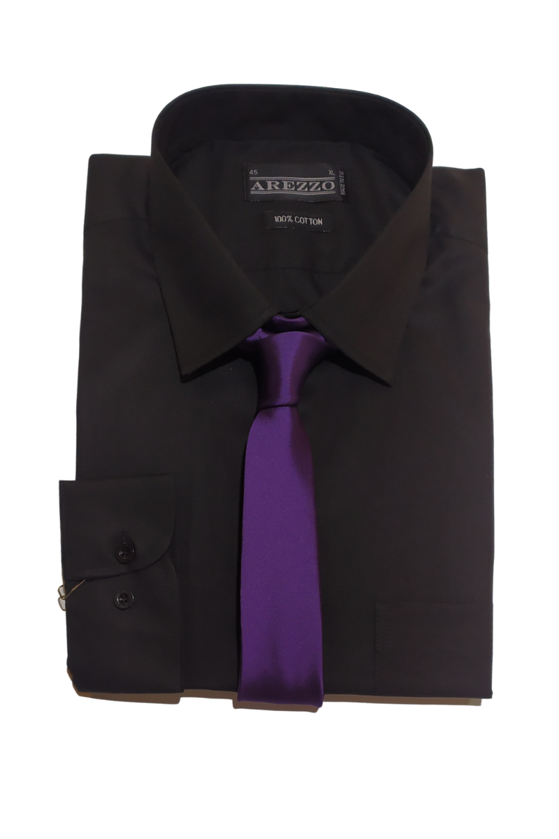 Στενή Γραβάτα μωβ 100% silk 5cm
