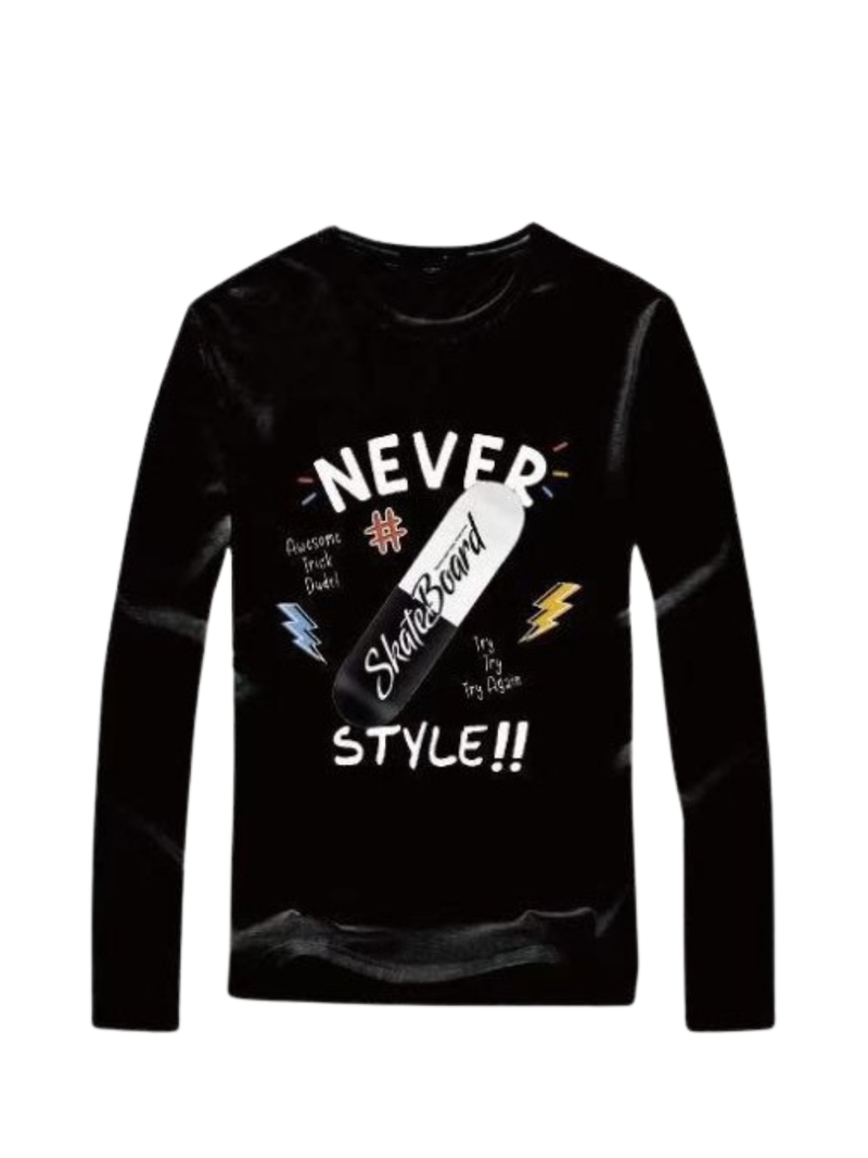 Tshirt μακρύ μανίκι Μαύρο