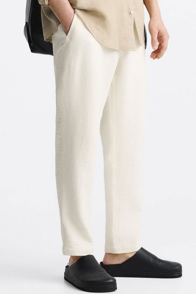Παντελόνα  Λευκή Linen