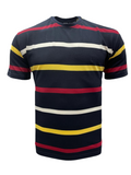 T-shirt Pique ρίγα Μπλε ,κίτρινο, κόκκινο, Λευκό  100% cotton