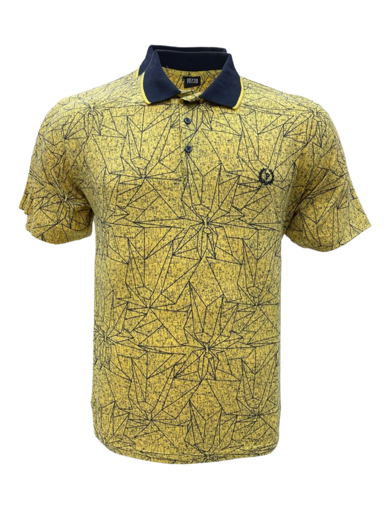 Polo μπλουζάκι εμπριμέ cotton Lykra