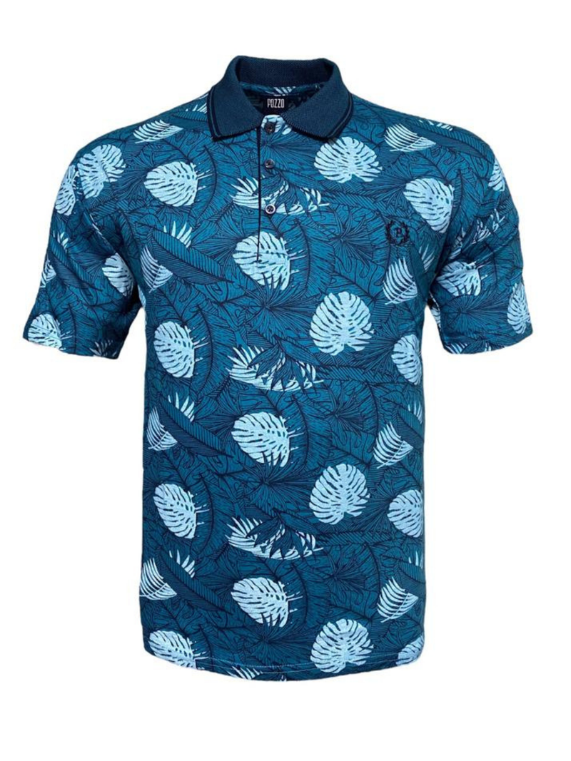 Polo μπλουζάκι εμπριμέ cotton Lykra