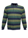 Ανδρική μπλούζα Polo  velvet σε Χρώμα Μπλε, Λαδί, Πράσινο σε regular εφαρμογή