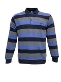 Ανδρική μπλούζα Polo velvet σε Χρώμα Μπλε, Γαλάζιο, Γκρι σε regular εφαρμογή