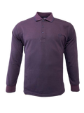 Ανδρική μπλούζα Polo σε χρώμα Μπορντό με μπλε σκια, κανονική εφαρμογή χωρίς τσέπη