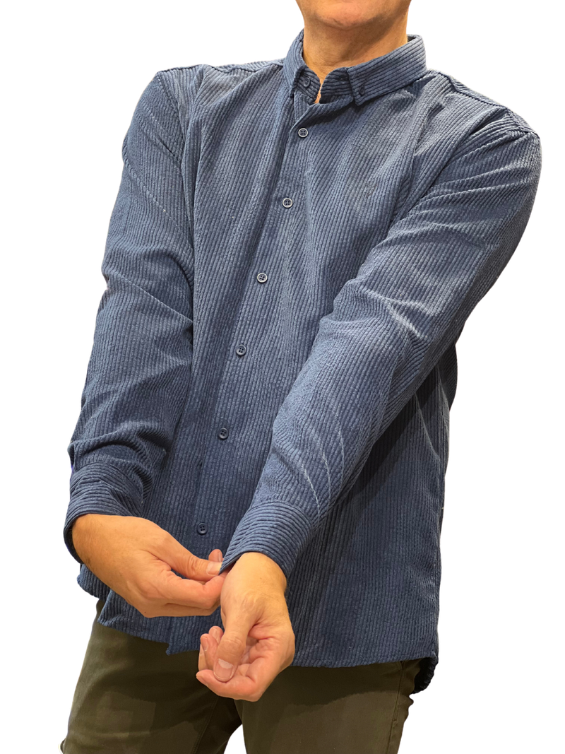 Ανδρικό πουκάμισο corduroy 100% Cotton χωρίς τσέπες