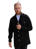 Overshirt Μαύρο με λευκά trucs