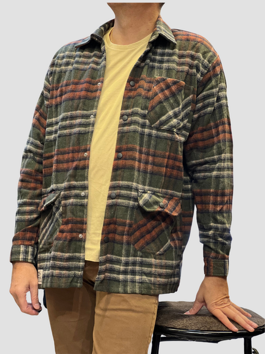 Overshirt Καρό με 3 τσέπες