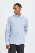 Ανδρικό Πουκάμισο Γαλάζιο BHDARIS SLUB L/S | BLEND