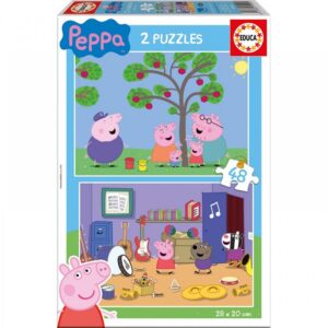 Παζλ 2×48 κομ. Peppa Educa (Π.015.920)