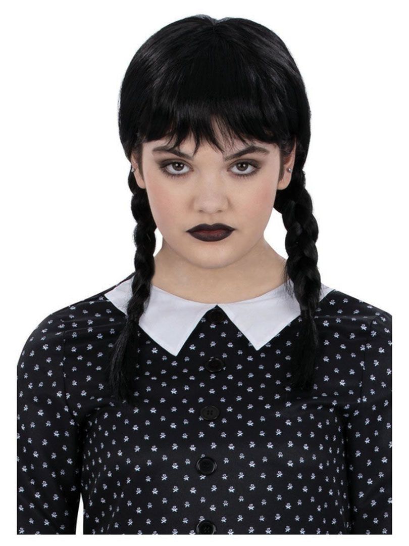 Αποκριάτικο Αξεσουάρ Kids Gothic School Girl Plait Wig One Size