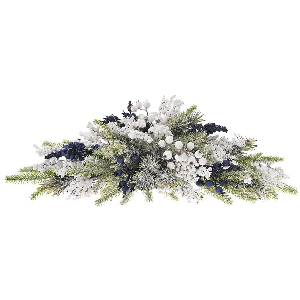 Πράσινη Αψίδα με Μπλε και Λευκά Berries 60εκ.