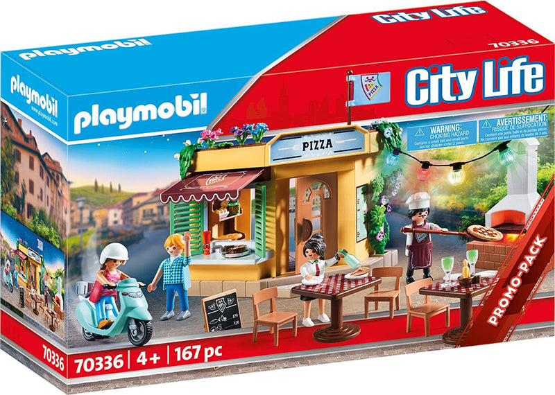 Playmobil City Life: Pizzeria With Garden Restaurant 70336