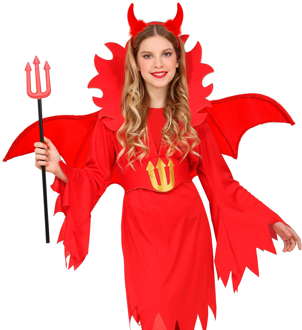 Red Devil Σετ Φτερά και Στέκα με Κέρατα
