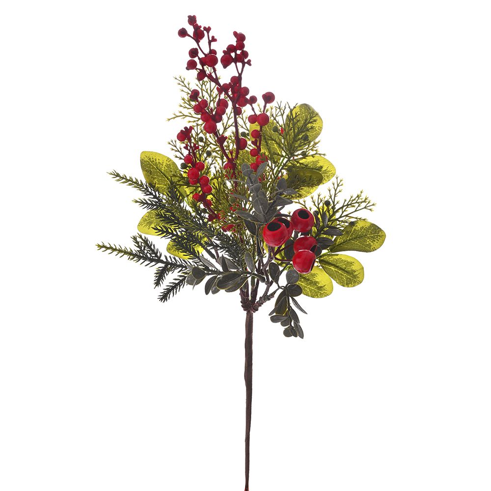 Πικ με Φύλλα και Κόκκινα Berries 42εκ.