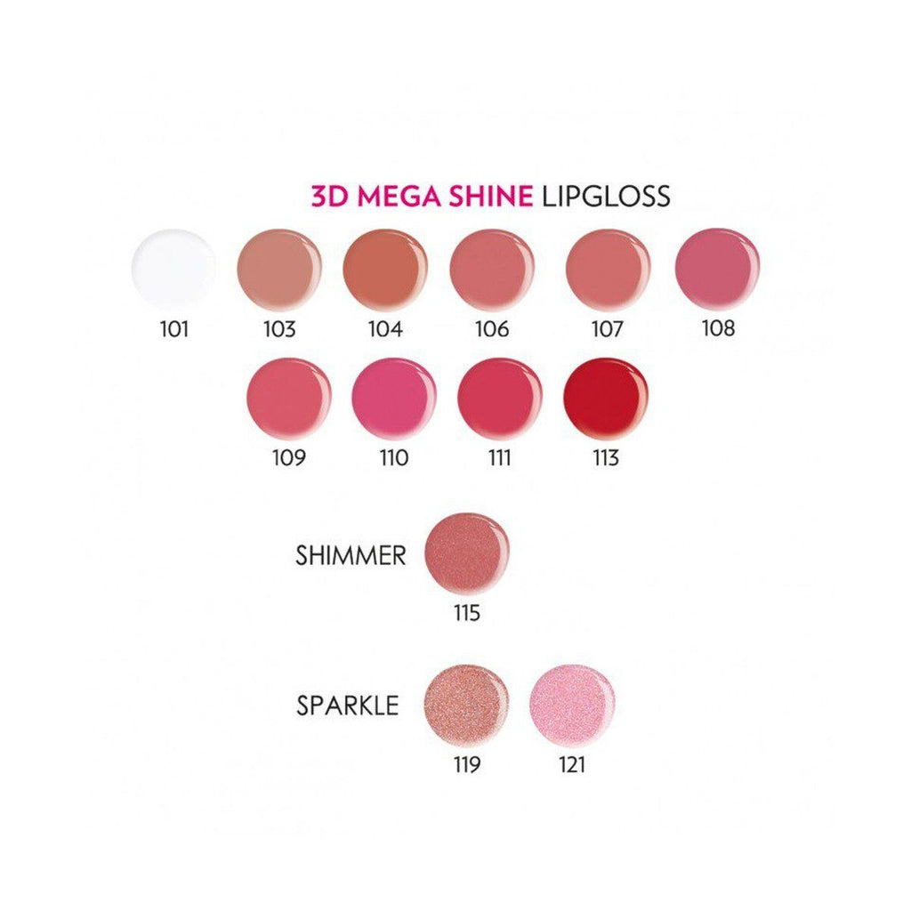 GOLDEN ROSE 3D Mega Shine Lipgloss 121