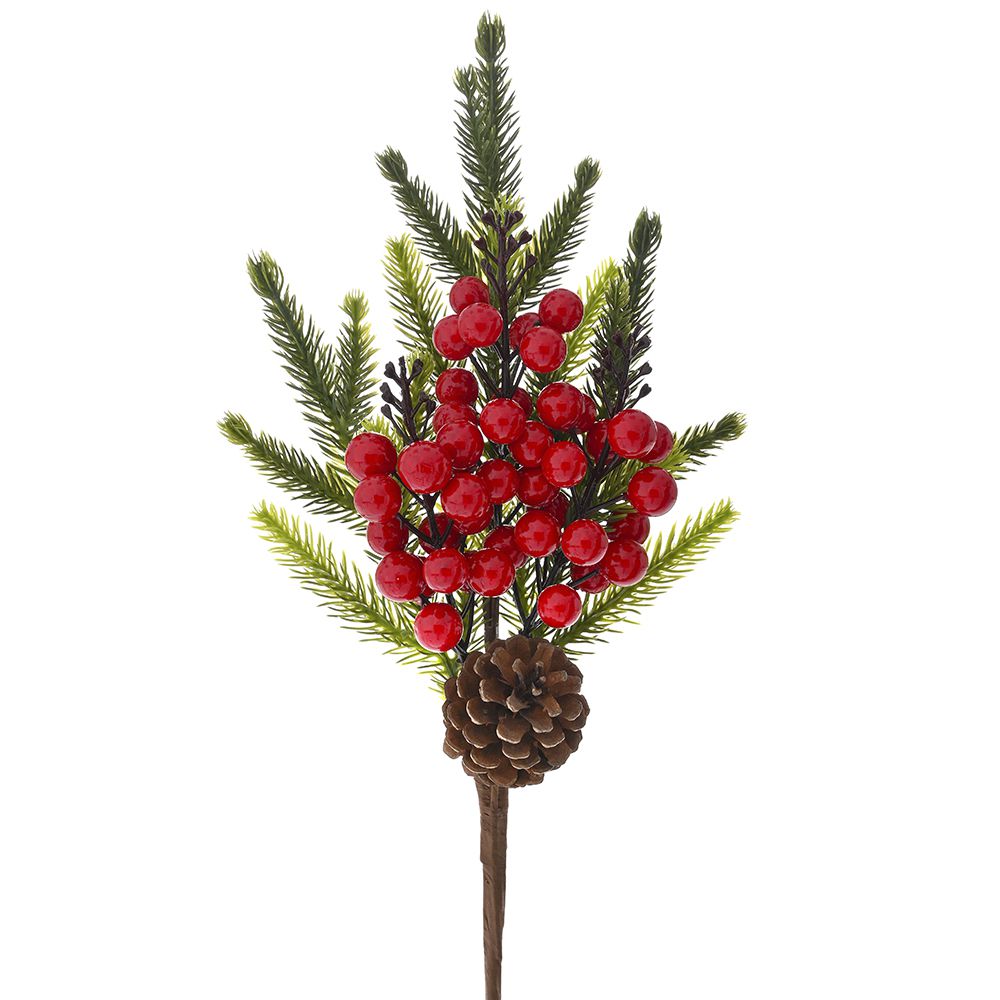 Πικ με Κόκκινα Berries 38εκ.