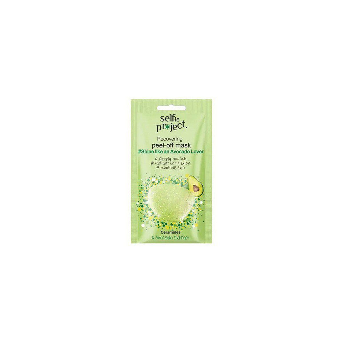 SELFIE PROJECT Μάσκα Προσώπου Recovering Peel Off Shine Like an Avocado Lover 12ml