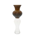 Smoky Brown Γυάλινο Βάζο 17x50εκ.