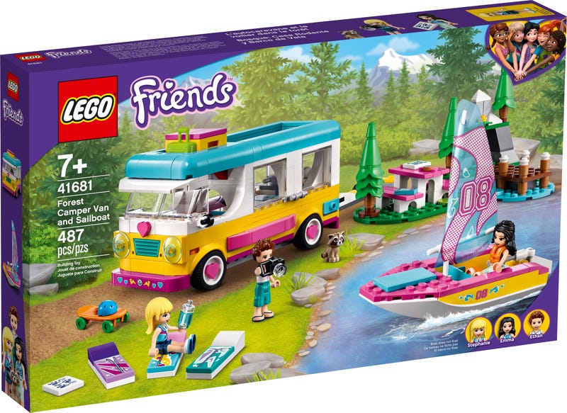 Forest Camper Van and Sailboat – L41681