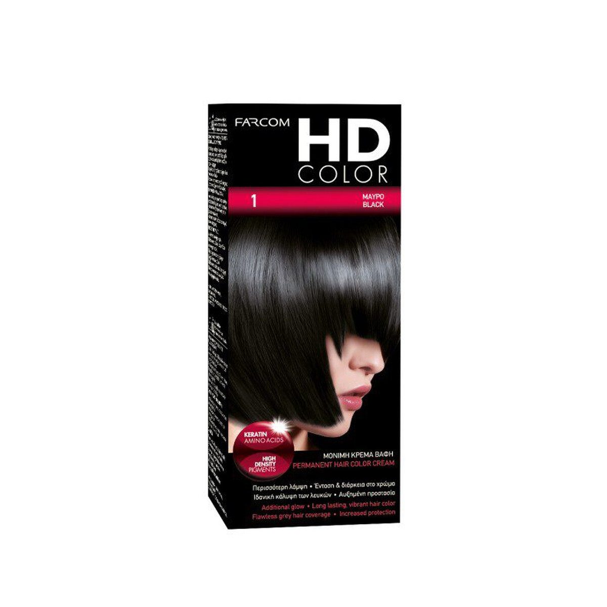 FARCOM HD COLOR ΣΕΤ ΒΑΦΗΣ 60ML 1 BLACK