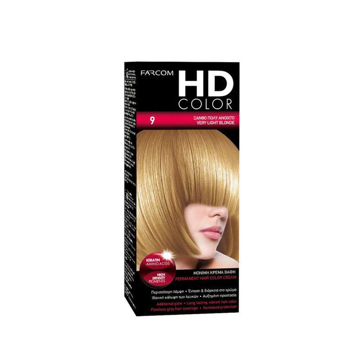 FARCOM HD COLOR ΣΕΤ ΒΑΦΗΣ 60ML 1 BLACK