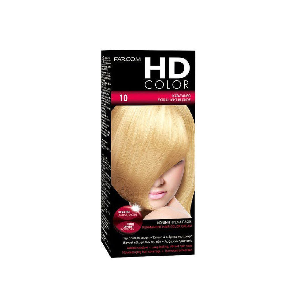 FARCOM HD COLOR ΣΕΤ ΒΑΦΗΣ 60ML 10.1 EXTRA LIGHT ASH BLONDE