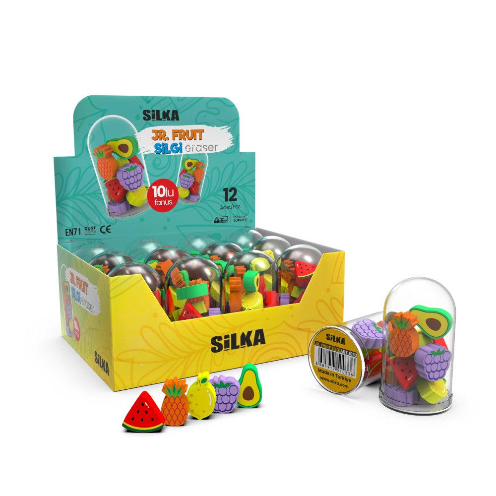 ΣΕΤ 10 ΜΙΝΙ ΓΟΜΕΣ ΦΡΟΥΤΑ -SILKA FRUIT