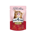 Club 4 Paws Selection Φακελάκια Γάτας Με Μοσχαράκι Σε Σούπα 80gr