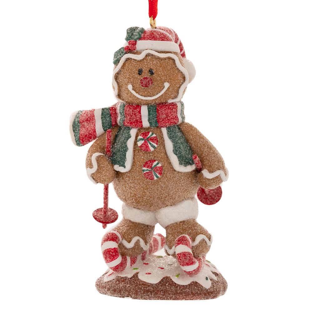 Καφέ Πολυρεζίν Κρεμαστό Gingerbread Αγόρι 6x5x10εκ.