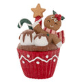Κόκκινο Πολυρεζίν Gingerbread Cupcake 11x9x15εκ.