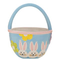 Μπλε Κεραμικό Καλάθι με Χέρι 15x15x19εκ.