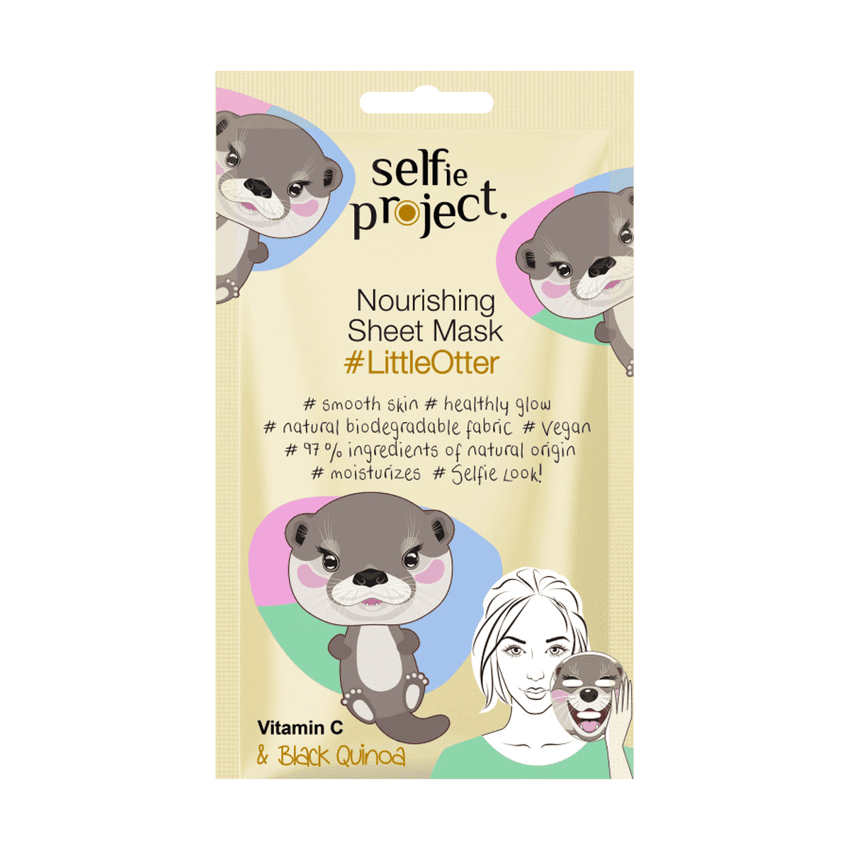 Selfie Project Tuchmaske Nourishing Little Otter